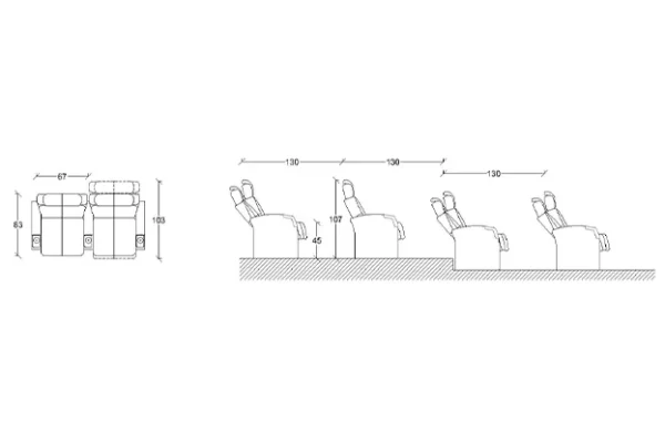 صندلی سینمایی مدل OPUS - تصویر 2