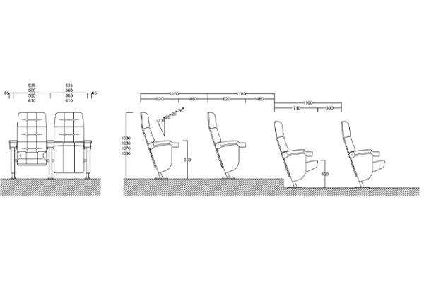 صندلی سینمایی مدل R-788 - تصویر 2