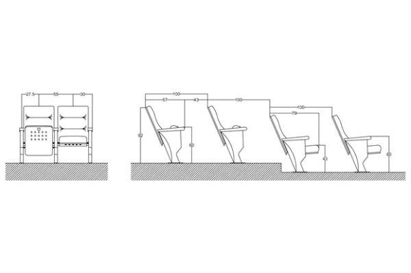 صندلی آمفی تئاتر مدل R-670 - تصویر 4